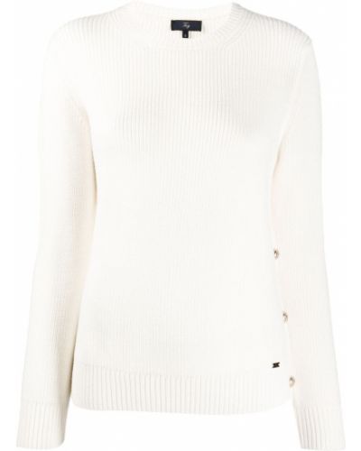 Jersey con botones de tela jersey Fay blanco