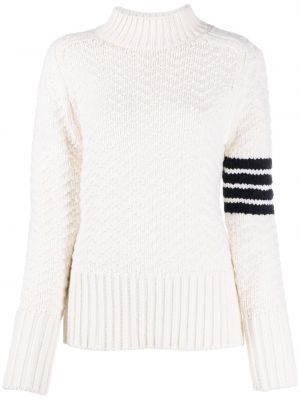 Pullover на райета Thom Browne бяло