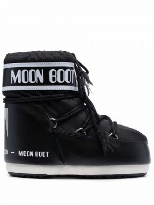 Høye flate støvler Moon Boot svart