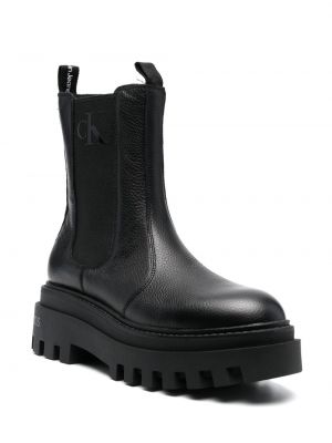 Chelsea boots à plateforme Calvin Klein noir
