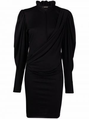 Mini vestido drapeado Isabel Marant negro