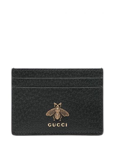 Læder kortholder Gucci sort