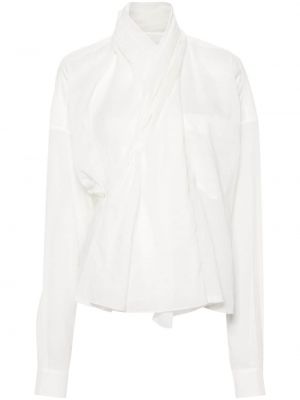Βαμβακερό πουκάμισο Quira λευκό