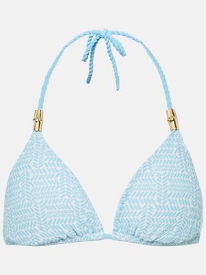 Megfordítható bikini nyomtatás Heidi Klein kék