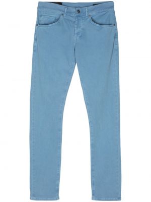 Skinny fit madala vöökohaga püksid Dondup sinine