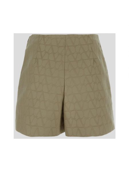 Pantalones cortos de algodón Valentino beige