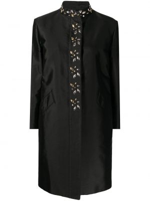 Шелковое пальто Louis Vuitton, черный