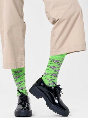 Nogavice Happy Socks zelena