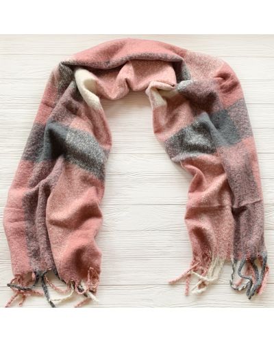 Теплий шарф букле Bruno Rossi, рожевий