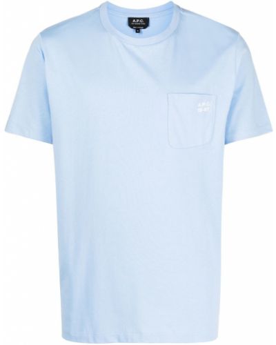 Camiseta con bolsillos A.p.c. azul