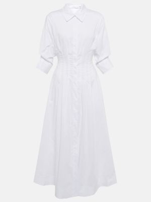 Bavlnené midi šaty Simkhai biela