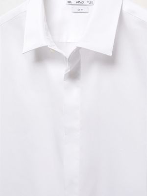Риза Mango Man бяло