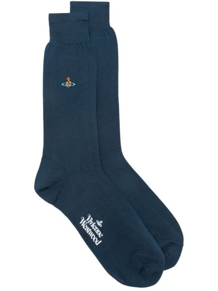 Чорапи Vivienne Westwood синьо