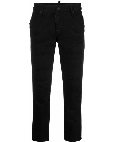 Low waist jeans Dsquared2 schwarz