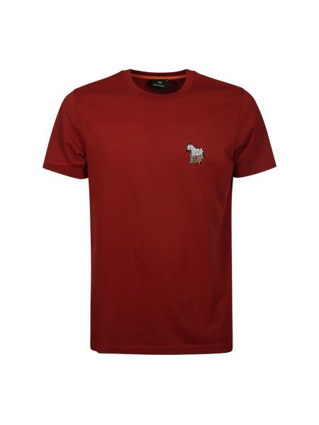 Slim fit t-shirt mit zebra-muster Paul Smith rot