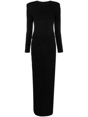 Прозрачна коктейлна рокля Mônot черно