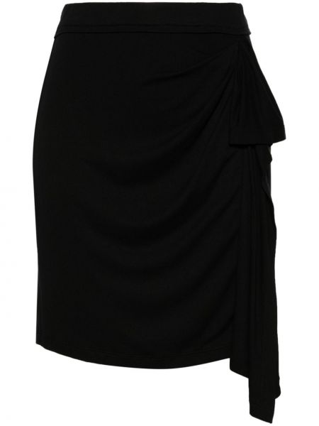 Černé asymetrické mini sukně Iro
