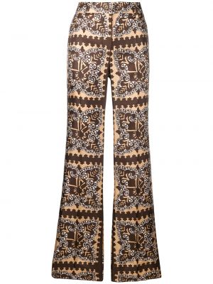 Pantalones con estampado Valentino marrón