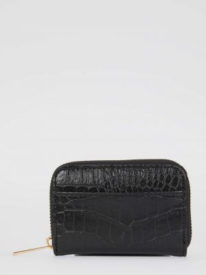 Кожаный кошелек из искусственной кожи Defacto серый