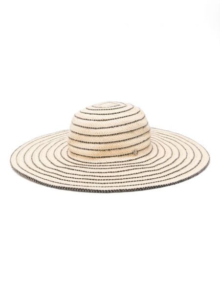 Chapeau de paille à rayures Lauren Ralph Lauren