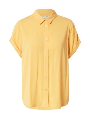Поло тениска Samsøe Samsøe жълто