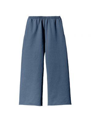 Флисовые спортивные штаны Yeezy синие