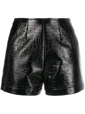 Imitert skinn skinn shorts Maje svart