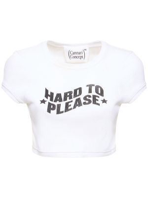 Koszulka bawełniana Cannari Concept biała