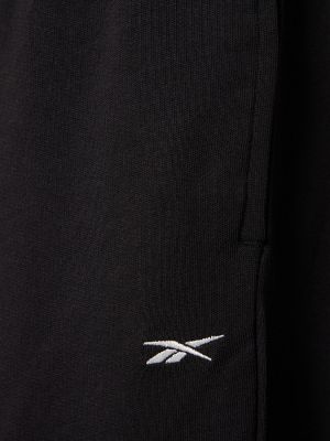 Bavlnené teplákové nohavice Reebok Classics čierna