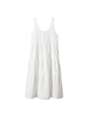Košeľové šaty Mango biela