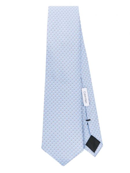 Žakardinis šilkinis kaklaraištis Calvin Klein