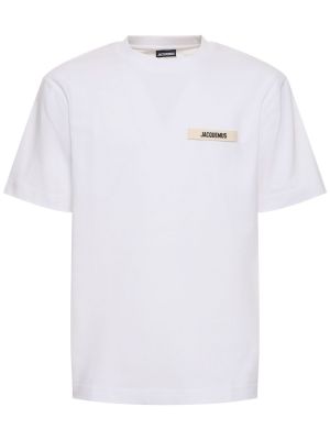 Camiseta de algodón Jacquemus blanco