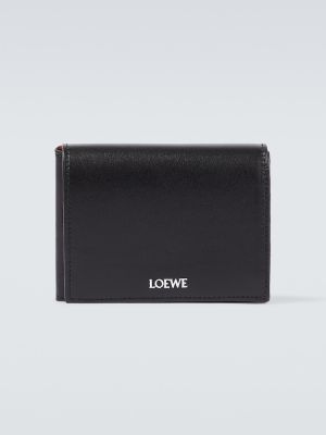 Кожено портмоне Loewe черно