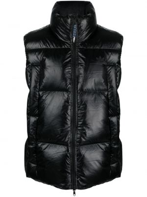 Πουπουλένιο παλτό με κέντημα με σχέδιο Adidas μαύρο