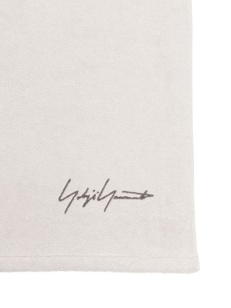Haftowany szlafrok Yohji Yamamoto biały