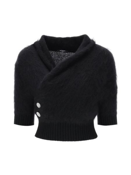 Sweter Balmain czarny
