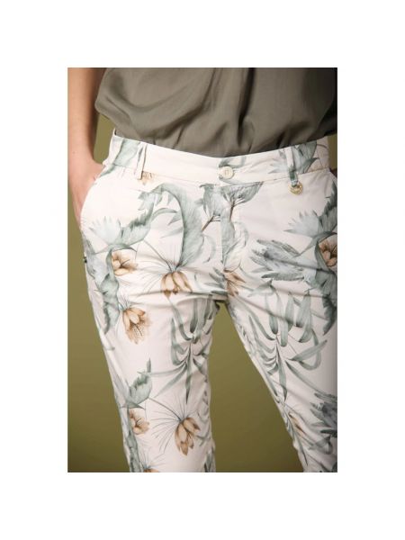Pantalones chinos de flores con estampado Mason's