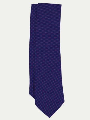 Шелковый галстук с принтом Victorio & Lucchino синий