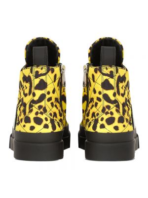 Calzado leopardo acolchadas Dolce & Gabbana amarillo