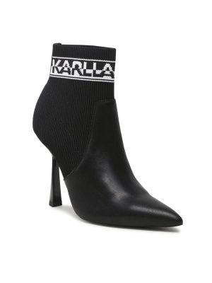 Členkové topánky Karl Lagerfeld čierna