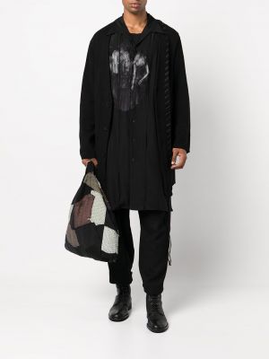 Koszula z nadrukiem Yohji Yamamoto czarna