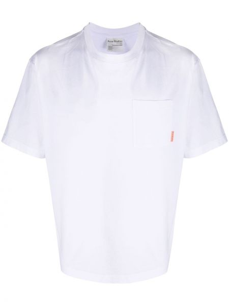 Camiseta con bolsillos Acne Studios blanco