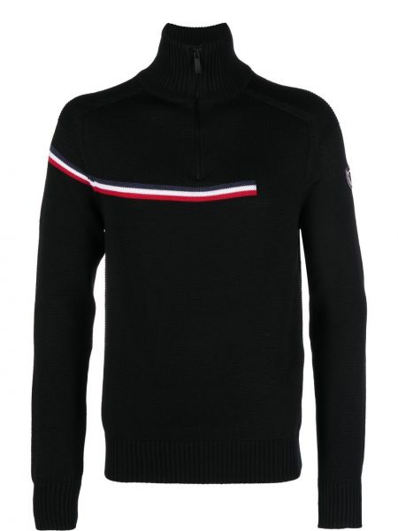 Пуловер с цип Rossignol черно