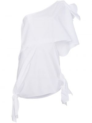 Asymetrické koktejlkové šaty Ambush biela