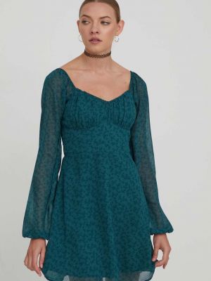 Mini haljina Hollister Co. zelena