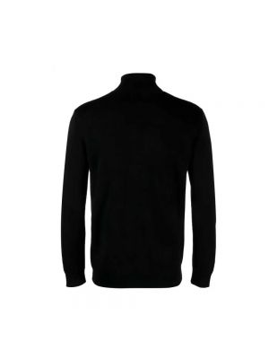 Jersey cuello alto de cuello vuelto de tela jersey Moschino negro