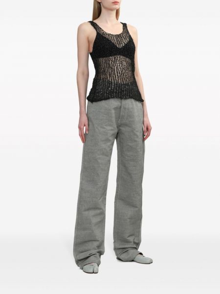 Jeansy relaxed fit Maison Margiela szare