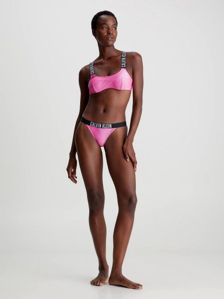 Нейлоновые плавки Calvin Klein Underwear розовые