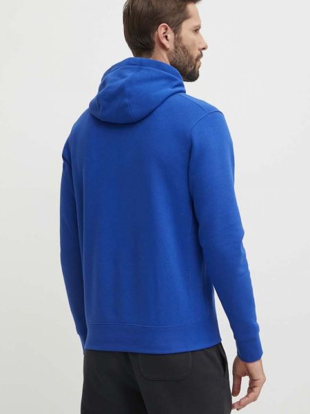 Bluza z kapturem z nadrukiem Nike niebieska