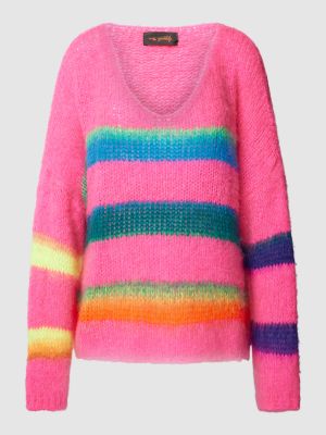 Dzianinowy sweter Miss Goodlife różowy